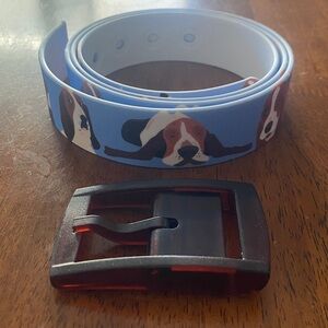 NIB C4 Bassett Hound Print Belt